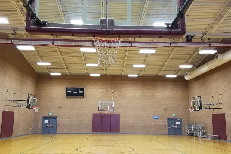 Interior of Meadowbrook Community Center, home to indoor pickleball courts in Seattle, WA.